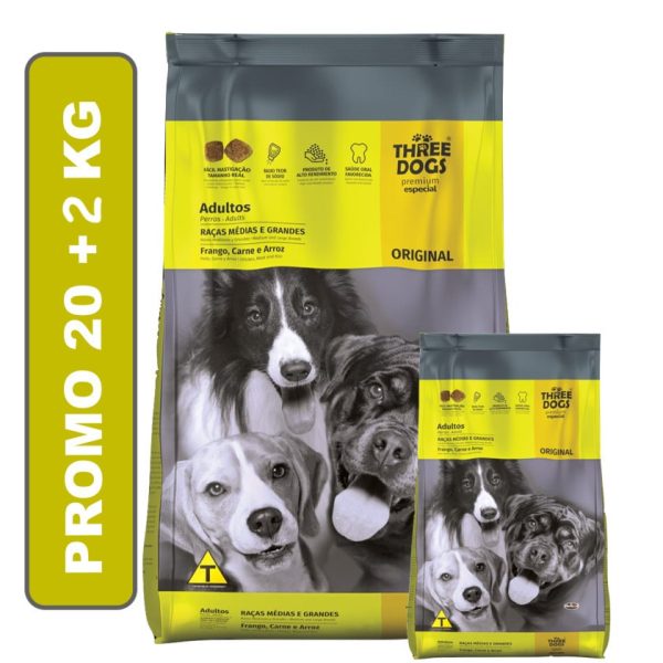 three dogs premium adulto