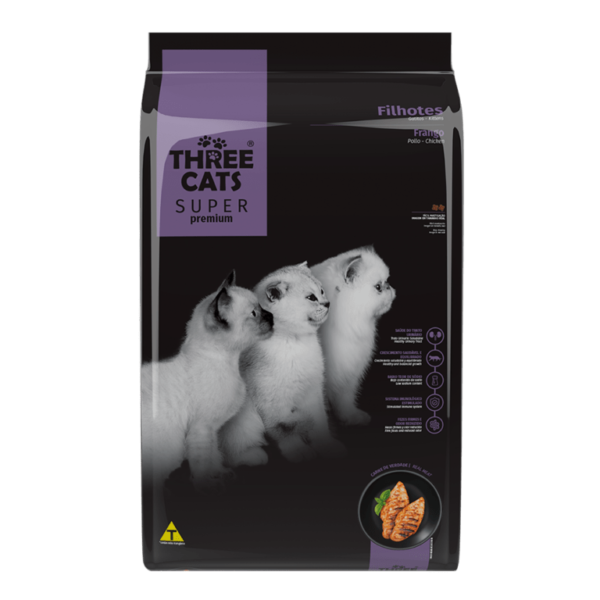 three cats super premium gatitos