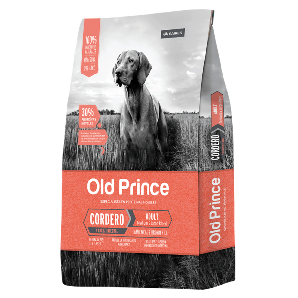 old prince adulto cordero y arroz integral